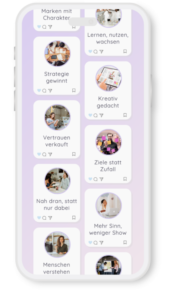 Werte von LOHR Online Marketing wie Strategie, Vertrauen und klare Ziele im Online Marketing