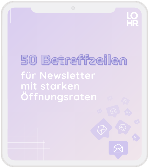 Kostenlose Betreffzeilen Newsletter Vorlage für höhere Öffnungsraten im E-Mail-Marketing